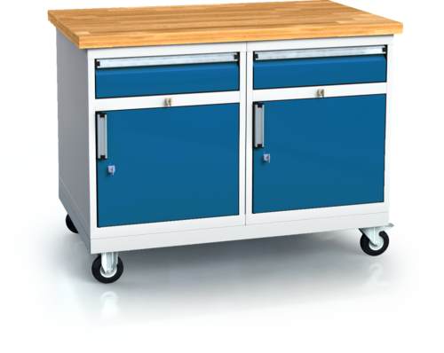 Pracovní stůl alpede PROFI - deska - kontejner - pojízdný podstavec 880 x 1200 x 700 -  Pracovní stůl alpede PROFI - deska - kontejner - pojízdný podstavec 880 x 1200 x 700 alpede PK12 K03
